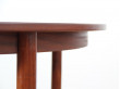 Table de repas scandinave ronde en teck 4/6 pers.  