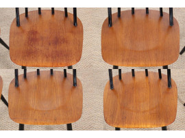 Mid-Century  modern set of 4 Fanett chairs by Ilmari Tapiovaara