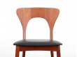 Mid-Century Modern Danish 6 Peter Chairs set  in teak  by Niels Koefoed 