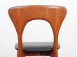 Mid-Century Modern Danish 6 Peter Chairs set  in teak  by Niels Koefoed 