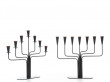 Mid-Century modern pair of Ystad Metall, Gunnar Ander candelabras 