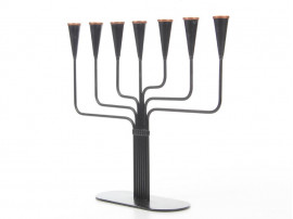 Mid-Century modern pair of Ystad Metall, Gunnar Ander candelabras 