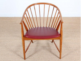 Fauteuil scandinave à barreaux