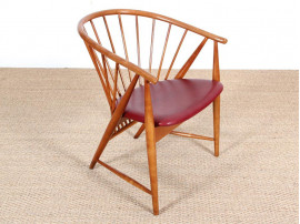 Fauteuil scandinave à barreaux