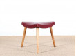 Tabouret scandinave tripode en chêne