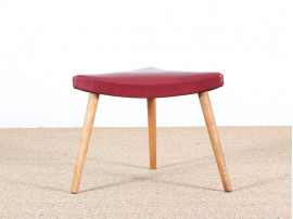 Tabouret scandinave tripode en chêne