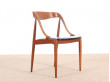 Mid-Century Modern scandinavian set of 4 chairs in teak by Johannes Andersen