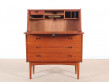 Mid-Century Modern scandinavian secretary in teak by Arne Wahl Iversen.