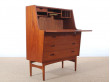 Mid-Century Modern scandinavian secretary in teak by Arne Wahl Iversen.