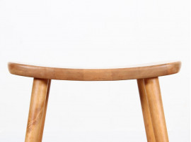 Tabouret scandinave en hêtre modèle "Palle" Stool de  Yngve Ekström