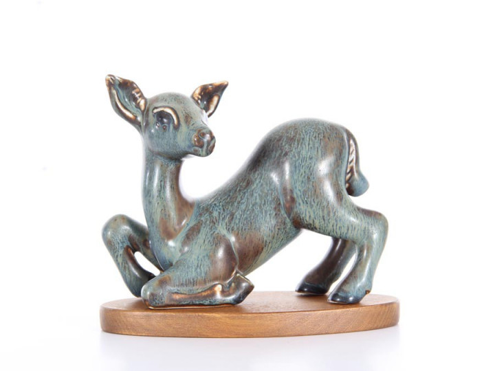 Mid modern scandinavian ceramic. Fawn by Gunar Nylund