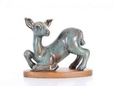 Mid modern scandinavian ceramic. Fawn by Gunar Nylund