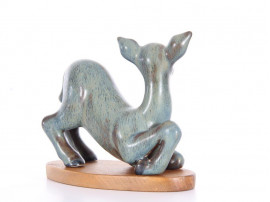 Mid modern scandinavian ceramic. Fawn by Gunar Nylund