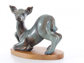 Mid modern scandinavian ceramic. Fawn by Gunar Nylund