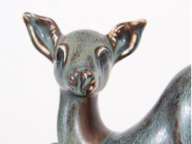 Mid modern scandinavian ceramic. Fawn by Gunar Nylund