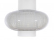 Mid-Century  modern scandinavian pendant lamp in teak and opal