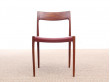 Mid century modern set of six Rio rosewood Dining Chairs by Niels Moller N°77