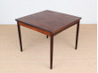 Mid-Century  modern dining table in rosewood 4/6 seats by Poul Hundevad