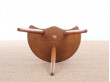 Mid-Century  modern danish 3 legs stool in oak by Mogens Lassen