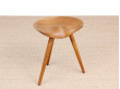 Mid-Century  modern danish 3 legs stool in oak by Mogens Lassen