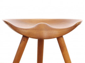 Mid-Century  modern danish 3 legs stool in oak by Mogens Lassen