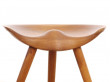 Mid-Century  modern danish 3 legs stool in oak by Mogens Lassen