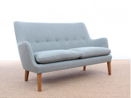 Mid-Century Modern scandinavian 2 seats sofa by Arne Vodder AV 53 new release.