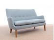 Sofa scandinave 2 places modèle AV 53. Nouvelle édition.