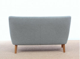 Mid-Century Modern scandinavian 2 seats sofa by Arne Vodder AV 53 new release.