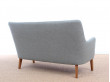 Mid-Century Modern scandinavian 2 seats sofa by Arne Vodder AV 53 new release.