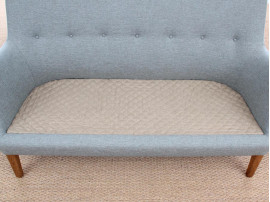 Mid-Century Modern scandinavian 2 seats sofa by Arne Vodder AV 53 new release.