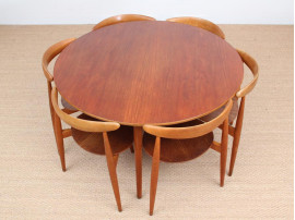 Mid-Century modern  "Heart Dining Set" by Hans J. Wegner 