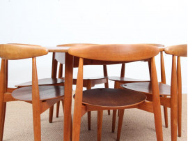 Mid-Century modern  "Heart Dining Set" by Hans J. Wegner 