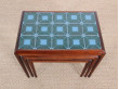 Mid-Century modern nesting tables in Rio rosewoodand tiles top  by Johannes Andersen