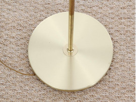 Mid-Century Modern scandinavianpair of floor lamp in brass and acrylic.