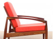 Mid-Century Modern Danish lounge chair in Rio rosewood model paper Knive by Kai Kristiansen