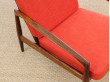 Mid-Century Modern Danish lounge chair in Rio rosewood model paper Knive by Kai Kristiansen