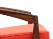 Mid-Century Modern Danish lounge chair in Rio rosewood model paper Knive by Kai Kristiansen