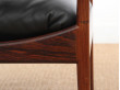 Mid-Century Modern Danish  lounge chair and ottoman in Rio rosewood model Modus by Kristian Vedel