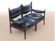 Mid-Century Modern Danish 2 seats sofa in Rio rosewood model Modus by Kristian Vedel