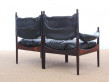 Mid-Century Modern Danish 2 seats sofa in Rio rosewood model Modus by Kristian Vedel