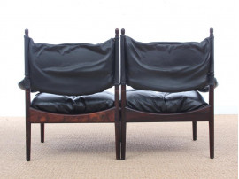 Mid-Century Modern Danish 2 seats sofa in Rio rosewood model Modus by Kristian Vedel