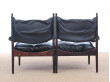 Mid-Century Modern Danish 2 seats sofa in Rio rosewood model Modus by Kristian Vedel