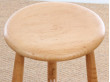 Mid-Century  modern scandinavian set of 5 bar stools in beech