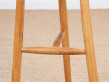 Mid-Century  modern scandinavian set of 5 bar stools in beech