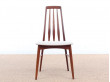 Mid-Century Modern Danish set of 4 chairs in Rio rosewood model Eva by Niels Kofoed