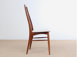 Mid-Century Modern Danish set of 4 chairs in Rio rosewood model Eva by Niels Kofoed