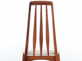 Mid-Century Modern Danish set of 4 chairs in Rio rosewood model Eva by Niels Kofoed