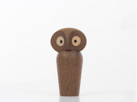 Small Owl in smaked oak by Paul Anker Hansen. New edition
