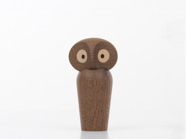 Small Owl in smaked oak by Paul Anker Hansen. New edition
